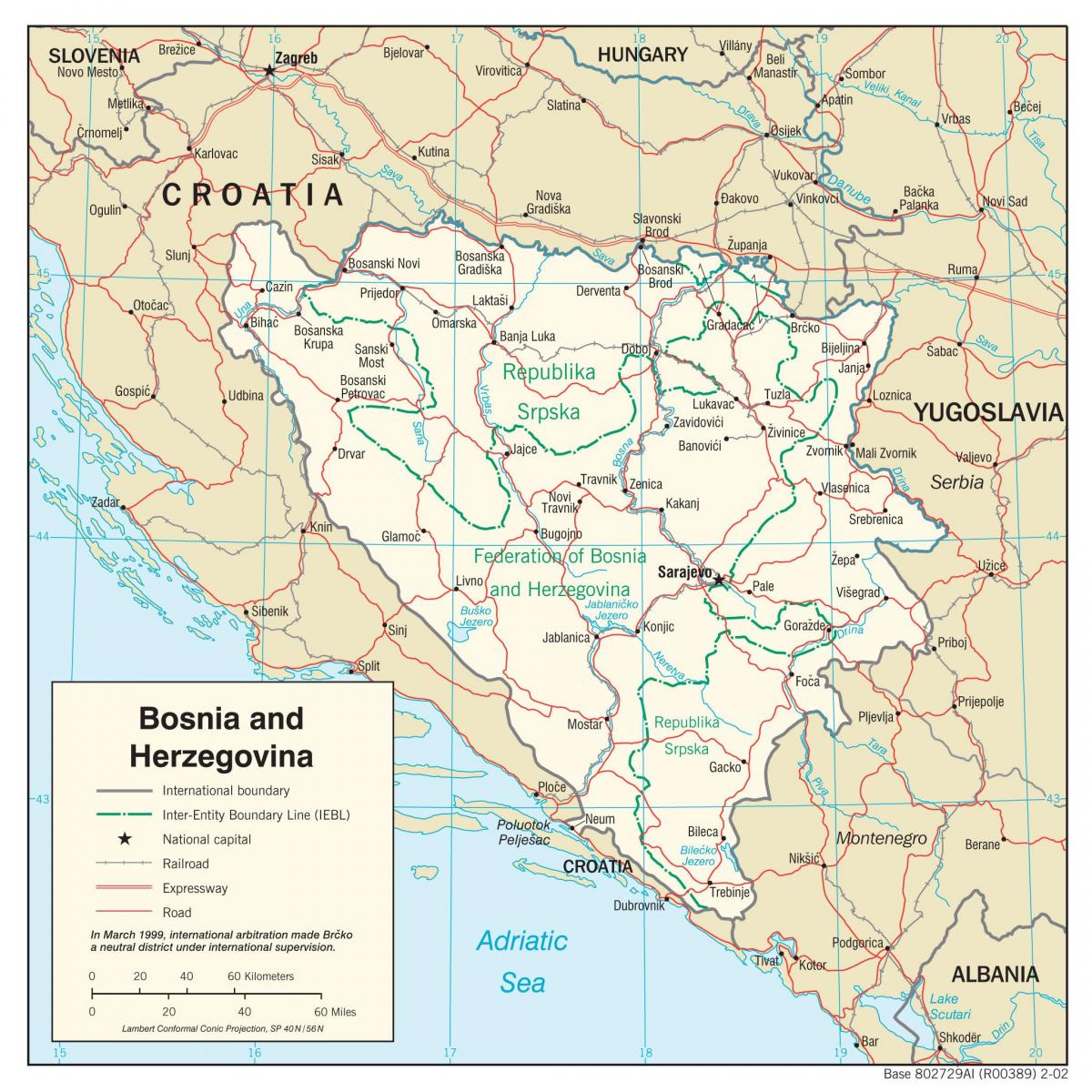 บอสเนีย-เฮอร์แผนที่
