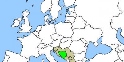 แผนที่ของบอสเนียตำแหน่งของ 